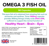 Omega 3 Fish Oil (30% DHA-EPA) Capsules 90 Capsules