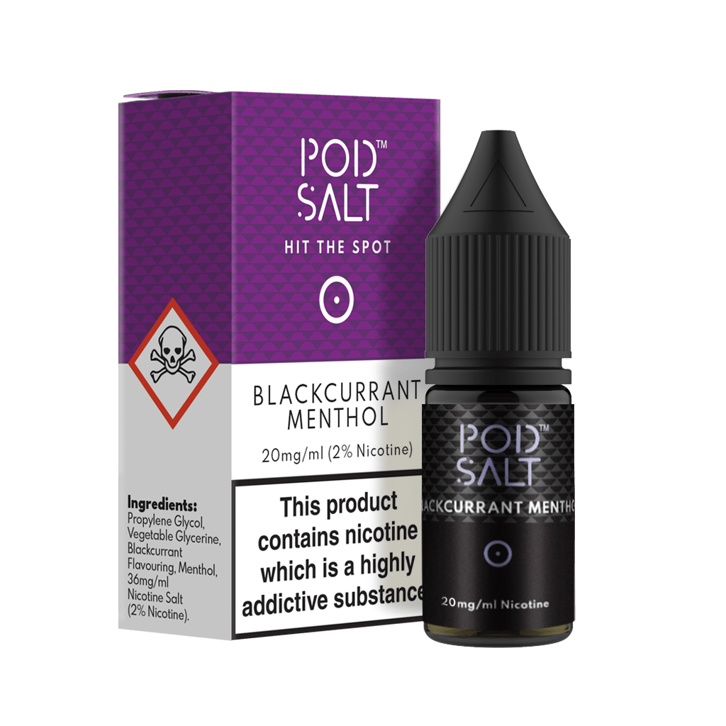 POD Salt - Blackcurrant Menthol Vape E-Liquid Online | Vapeorist