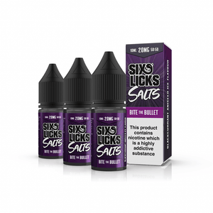 Six Licks Nic. Salt - Bite the Bullet Vape E-Liquid Online | Vapeorist