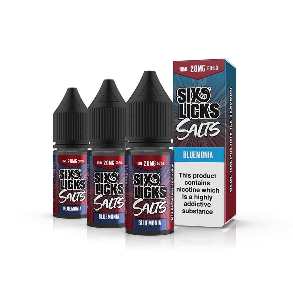 Six Licks Nic. Salt - Bluemonia Vape E-Liquid Online | Vapeorist