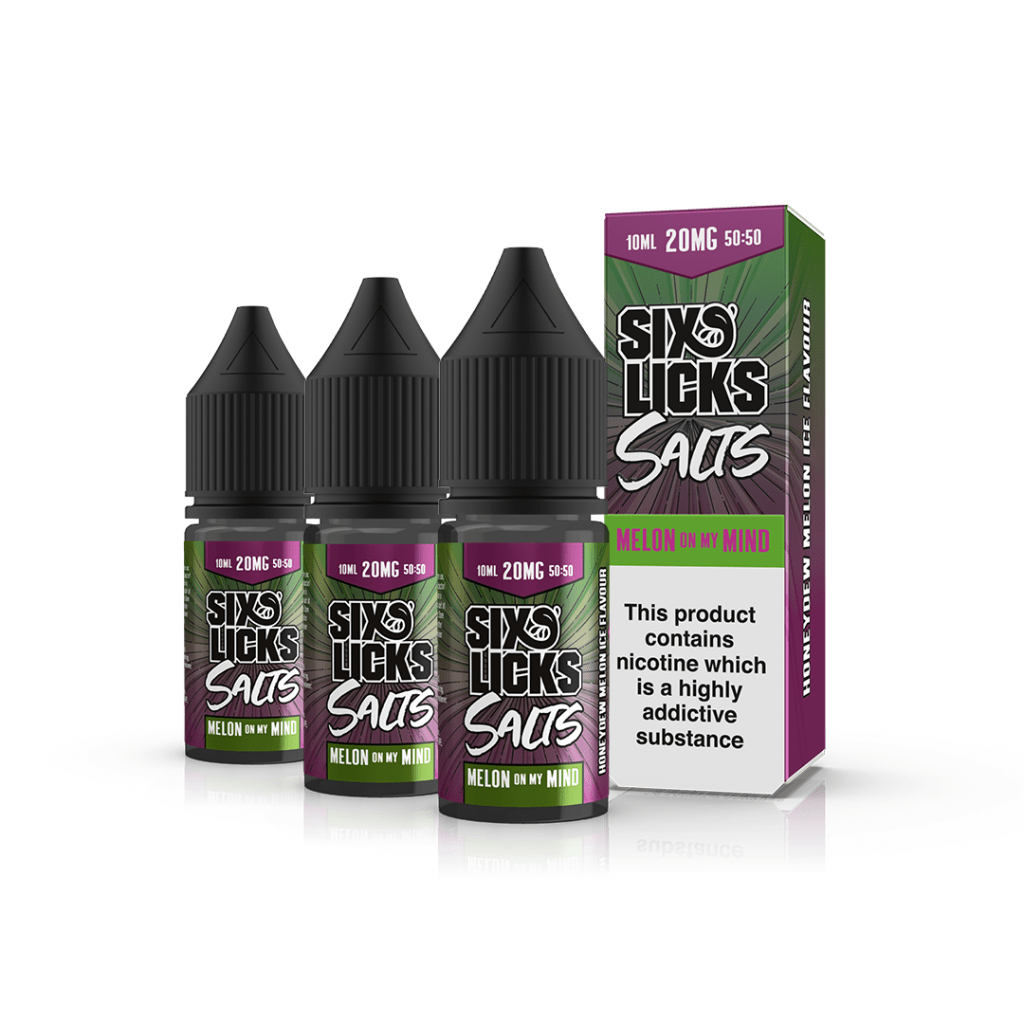 Six Licks Nic. Salt - Melon On My Mind Vape E-Liquid | Vapeorist
