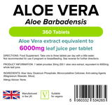 Aloe Vera extract 6000mg 90 Tablets