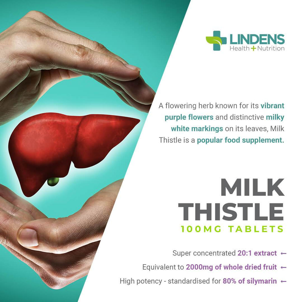 Milk Thistle Seed Extract 100mg (2000mg eq) Tablets 120 Tablets