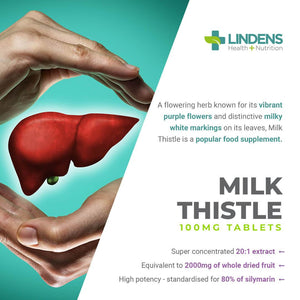 Milk Thistle Seed Extract 100mg (2000mg eq) Tablets 120 Tablets