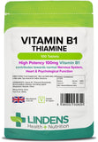 Vitamin B1 Thiamine 100mg Tablets 100 Tablets
