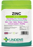 Zinc Citrate 50mg Tablets 100 Tablets