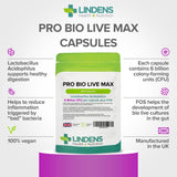 Pro Bio Live Max 6 Billion CFU Veg Capsules 100 Capsules